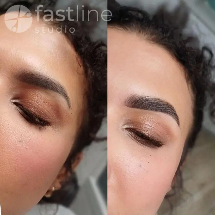 Eyebrow tinting and shaping — perfect shape